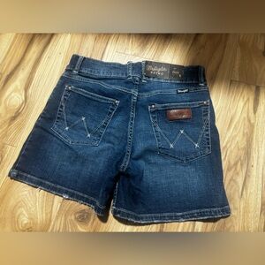 Wrangler Women's Dark Blue Denim Shorts